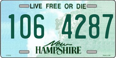 NH license plate 1064287