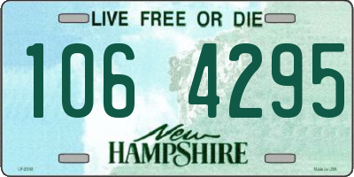 NH license plate 1064295