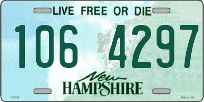 NH license plate 1064297