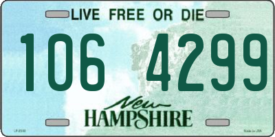 NH license plate 1064299