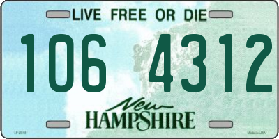 NH license plate 1064312