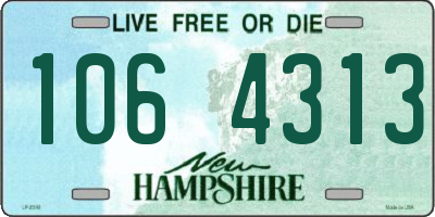 NH license plate 1064313