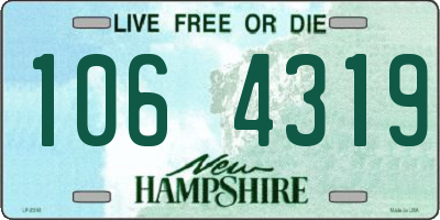 NH license plate 1064319