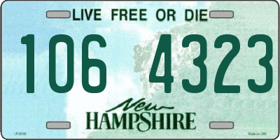 NH license plate 1064323