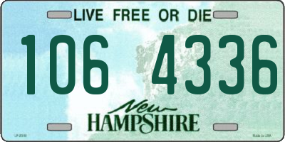 NH license plate 1064336