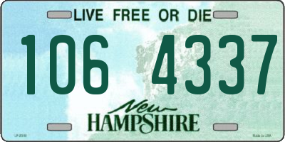 NH license plate 1064337
