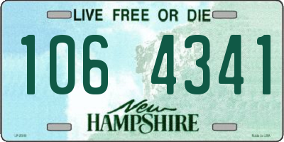NH license plate 1064341