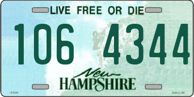 NH license plate 1064344