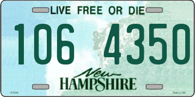 NH license plate 1064350