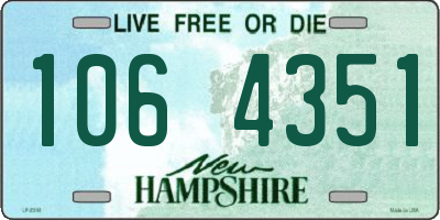 NH license plate 1064351