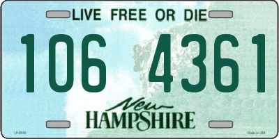 NH license plate 1064361