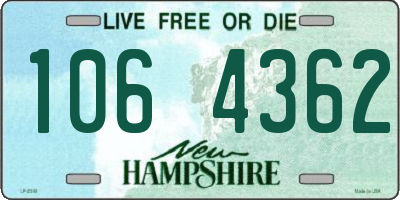 NH license plate 1064362