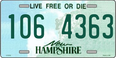 NH license plate 1064363
