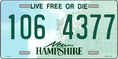 NH license plate 1064377