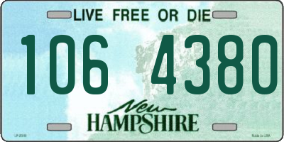 NH license plate 1064380