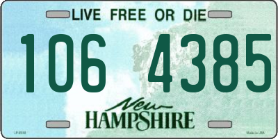 NH license plate 1064385