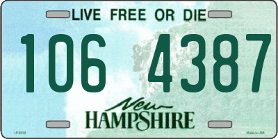 NH license plate 1064387