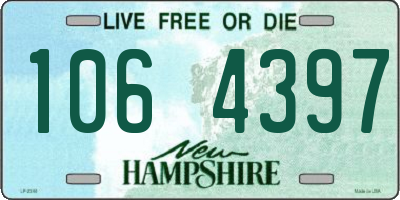 NH license plate 1064397
