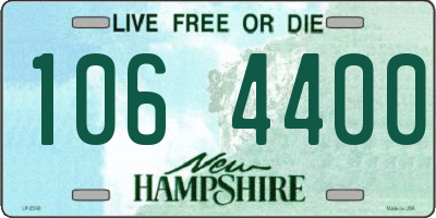 NH license plate 1064400
