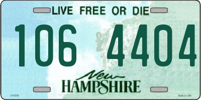 NH license plate 1064404