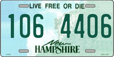 NH license plate 1064406