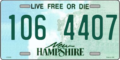 NH license plate 1064407