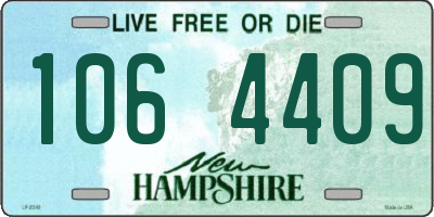 NH license plate 1064409