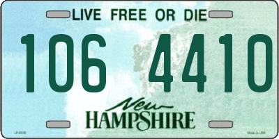NH license plate 1064410