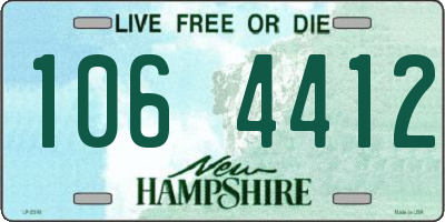 NH license plate 1064412