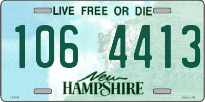 NH license plate 1064413