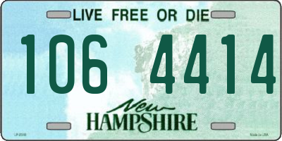 NH license plate 1064414