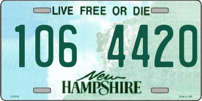 NH license plate 1064420