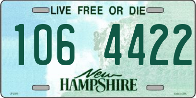 NH license plate 1064422