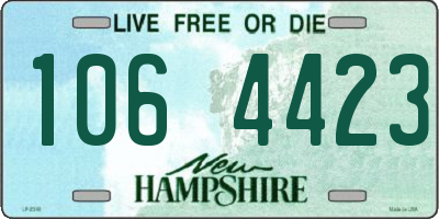NH license plate 1064423