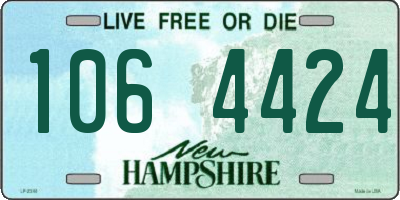 NH license plate 1064424