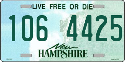 NH license plate 1064425