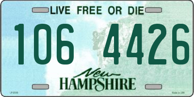 NH license plate 1064426
