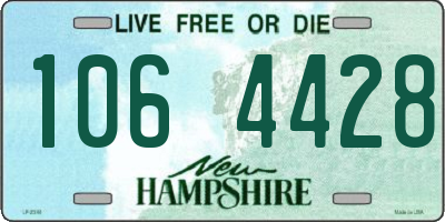NH license plate 1064428