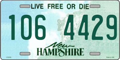 NH license plate 1064429