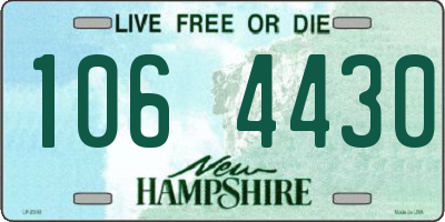 NH license plate 1064430