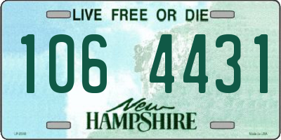 NH license plate 1064431