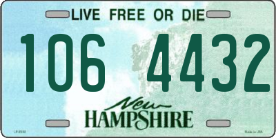 NH license plate 1064432
