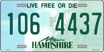 NH license plate 1064437