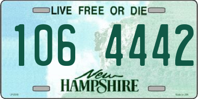 NH license plate 1064442