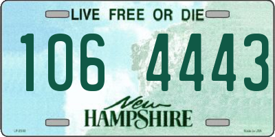 NH license plate 1064443
