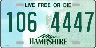 NH license plate 1064447