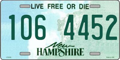 NH license plate 1064452