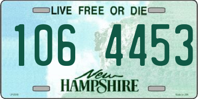 NH license plate 1064453