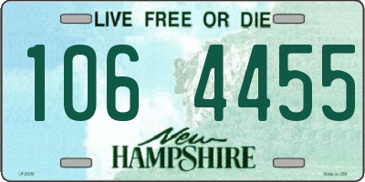 NH license plate 1064455