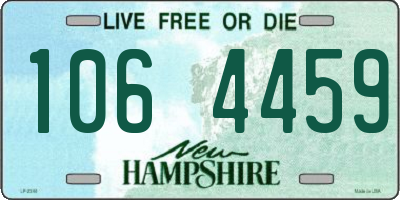 NH license plate 1064459